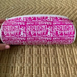 Authentic Coach Pencil Case with Pencil Sharpener